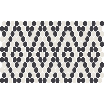 Picture of American Olean - Unglazed ColorBody Mosaic Penny Round Patterns Diamond