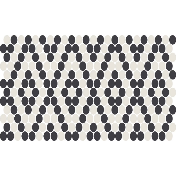 Picture of American Olean - Unglazed ColorBody Mosaic Penny Round Patterns Diamond