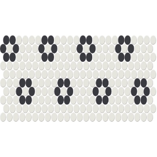 Picture of American Olean - Unglazed ColorBody Mosaic Penny Round Patterns Rosette