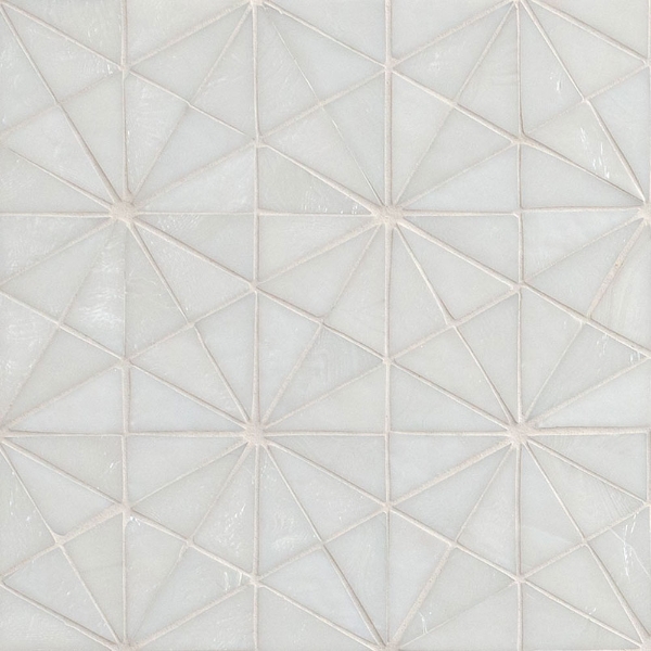 Picture of MS International - Palisades Handcrafted Glass Stella Blanca