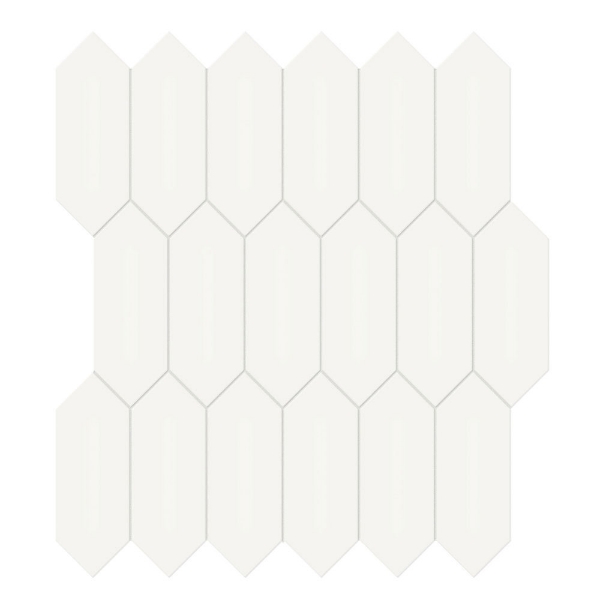 Picture of Tesoro - Soho Picket Matte Mosaic Canvas White