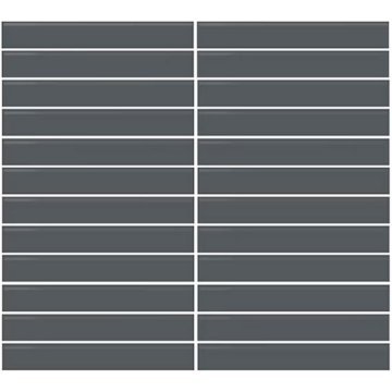 Picture of Daltile - Color Wheel Mosaic Straight Joint 1 x 6 Chalkboard