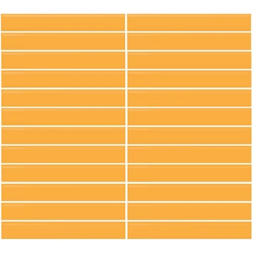 Picture of Daltile - Color Wheel Mosaic Straight Joint 1 x 6 Mustard