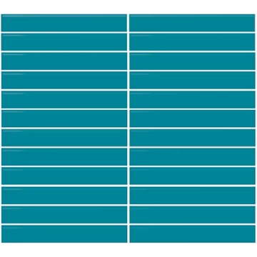 Picture of Daltile - Color Wheel Mosaic Straight Joint 1 x 6 Ocean Blue