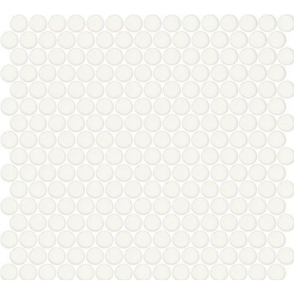 Picture of Daltile - Color Wheel Mosaic Penny Round Matte Arctic White
