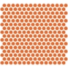 Picture of Daltile - Color Wheel Mosaic Penny Round Orange Burst