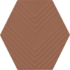 Picture of Marazzi - Rhyme and Reason Hexagon Warm Terracotta
