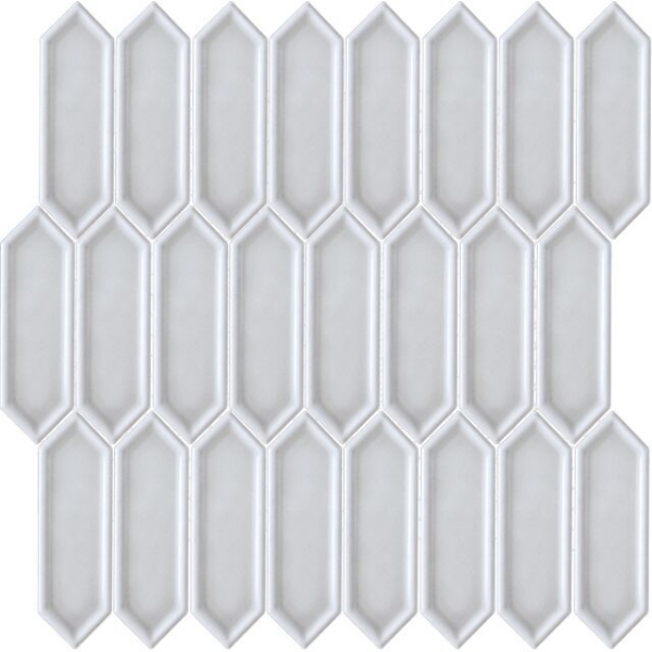 Picture of Happy Floors - Artisan Ceramic Picket Mosaic Pearl