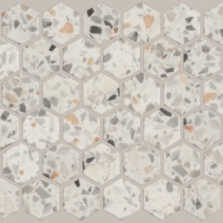 Picture of Shaw Floors - Luxe Moderne Hexagon Mosaic Hollywood Mix