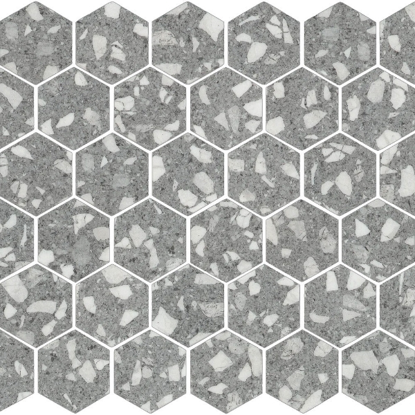 Picture of Shaw Floors - Luxe Moderne Hexagon Mosaic Machine Age Grey