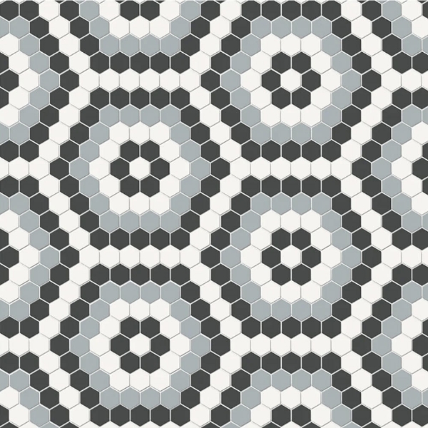 Picture of Tesoro - Soho Hexagon Pattern Mosaic Dawn Blend