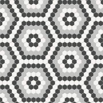 Picture of Tesoro - Soho Hexagon Pattern Mosaic Midnight Blend