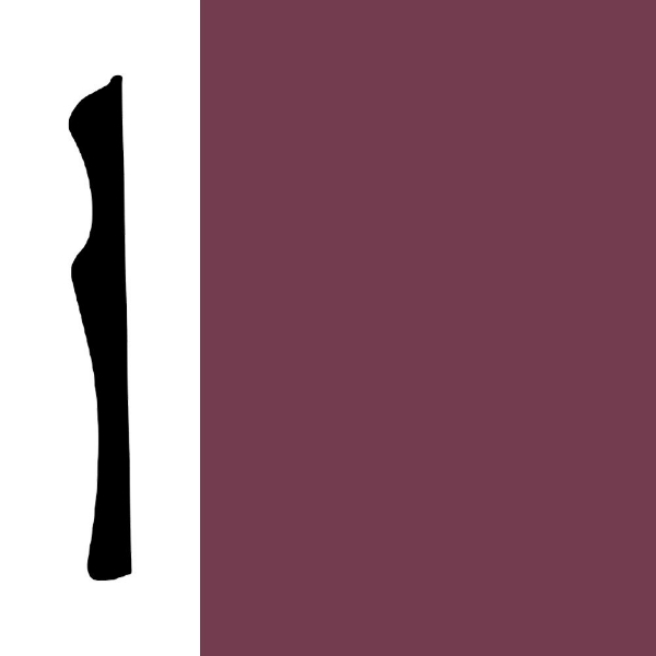 Picture of Mohawk - Sculpted Edge Wall Base 6 Plum