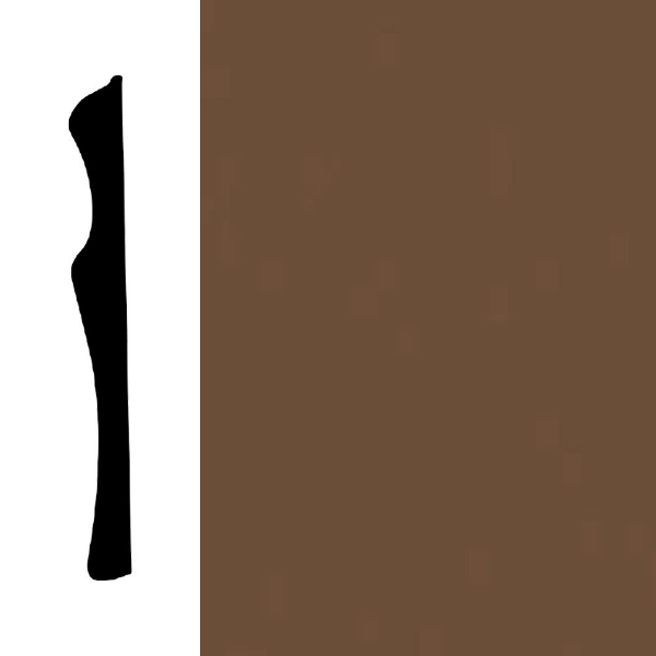 Picture of Mohawk - Sculpted Edge Wall Base 6 Chocolate