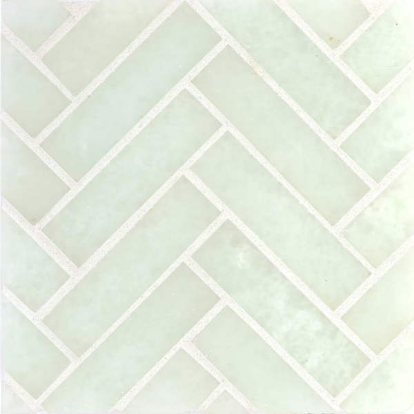 Picture of Ceramica Etc - Liquid Glass Herringbone Alaska