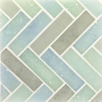Picture of Ceramica Etc - Liquid Glass Herringbone Yellowstone Blend