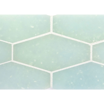 Picture of Ceramica Etc - Liquid Glass Large Elongated Hexagon Tahoe