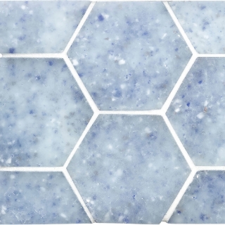 Picture of Ceramica Etc - Liquid Glass Large Hexagons Moonfalls