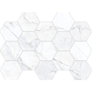 Picture of Happy Floors - Statik Hexagon Mosaic Charcoal Natural