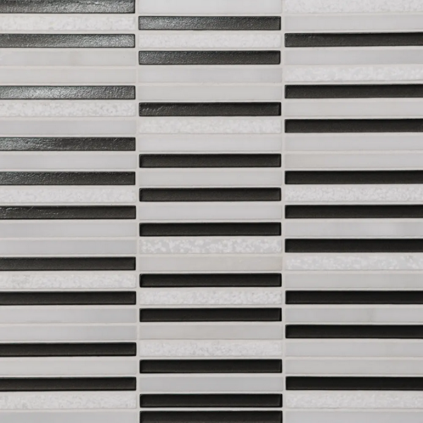 Picture of Bedrosians - Kaikos Stacked Mosaic Brown Oriental White