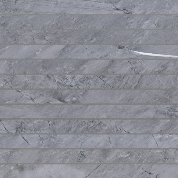 Picture of Bedrosians - Prati 1 X 12 Mosaic Breccia Grey