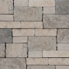 Picture of Bedrosians - Tumbled Ledger Limestone and Marble Beige Grey Limestone