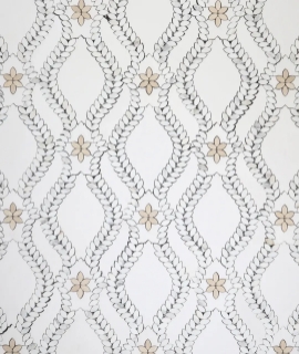 Picture of Elon Tile & Stone - Lilia Waterjet Calacatta Gold & Crema Marfil Mosaic Honed