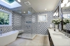 Picture of Elon Tile & Stone - Regalia Mosaics Pearl White Bardiglio Nuvolato