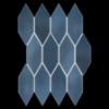Picture of Elon Tile & Stone - Lagos 2 x 6 Picket Mosaic Blue Picket Glossy