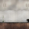 Picture of Elon Tile & Stone - Lagos 2 x 6 Picket Mosaic White Picket Glossy
