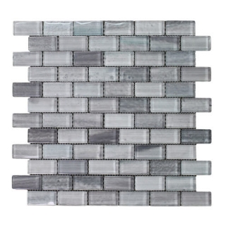 Picture of Tesoro - Gemstone 1 x 2 Staggered Mosaic Silver