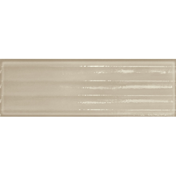Picture of Tesoro - Glassalike 4 x 12 Gloss Taupe Fluted