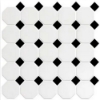 Picture of Roca - CC Mosaics Snow White Black Octagon