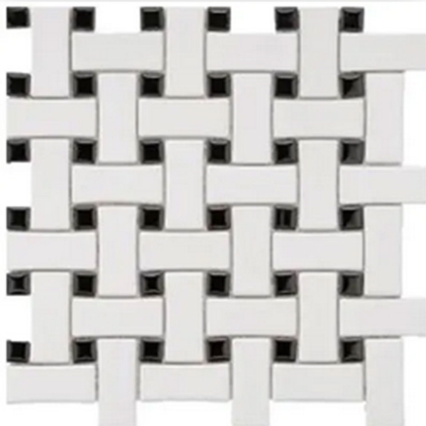 Picture of Roca - CC Mosaics White Black Basket Weave
