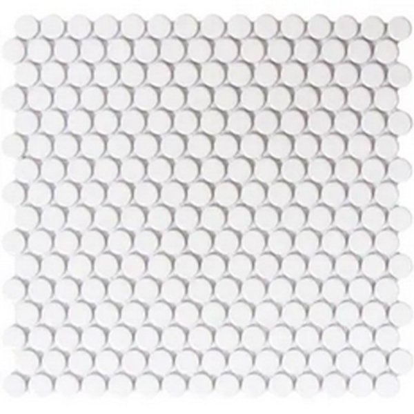 Picture of Roca - CC Mosaics White Bright Pennyround