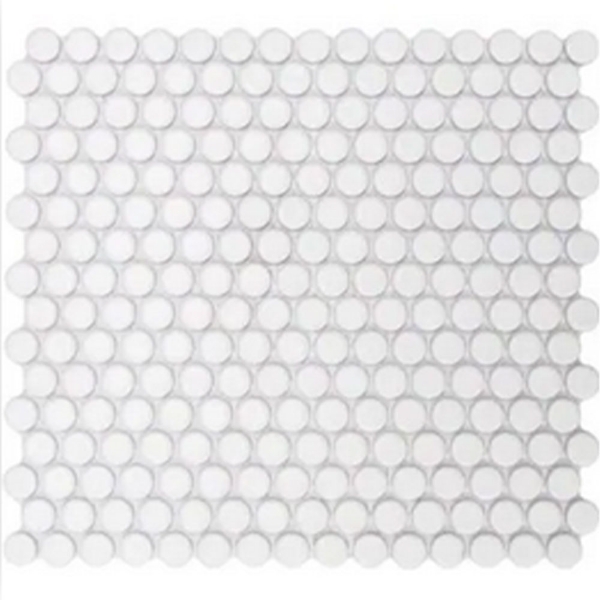 Picture of Roca - CC Mosaics White Matte Pennyround