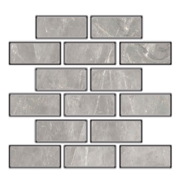 Picture of Tesoro - La Dolce Vita Mosaic Brick Chisel Brigitte Grigio