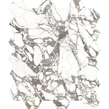 Picture of Tesoro - La Dolce Vita Mosaic Hexagon Audrey Bianco