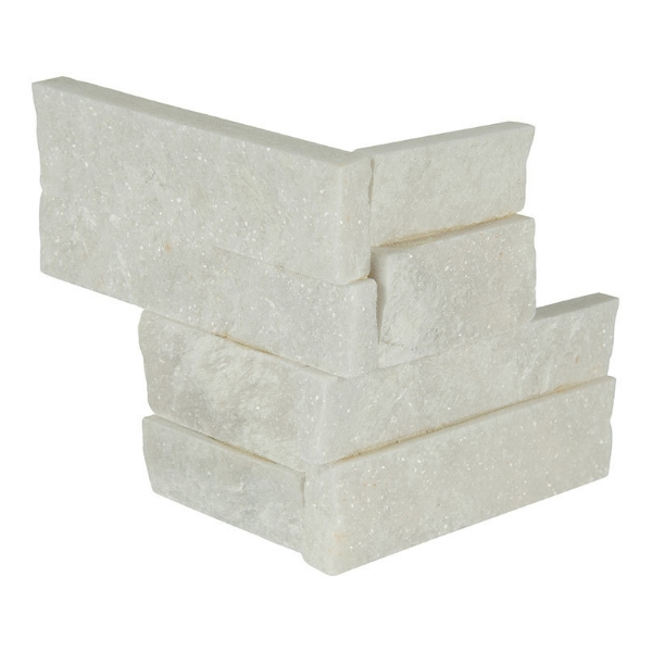 Picture of MS International - RockMount Stacked Stone M-Series Corner Panels Arctic White