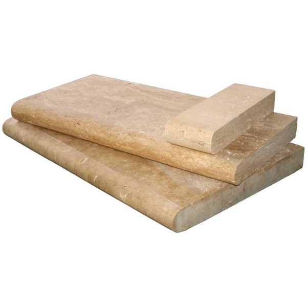 Picture of MS International - Pool Copings 16 x 24 Tuscany Walnut Brushed Eased Edge