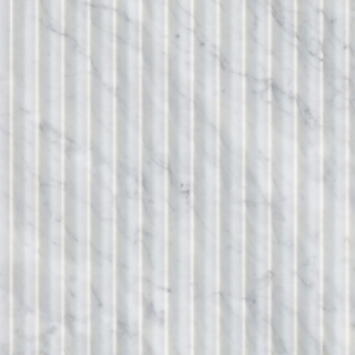 Picture of MS International - Marble Fluted 12 x 24 Honed Carrara White Valentino Fluto