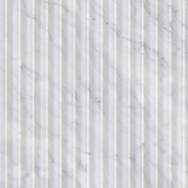 Picture of MS International - Marble Fluted 12 x 24 Honed Carrara White Valentino Fluto