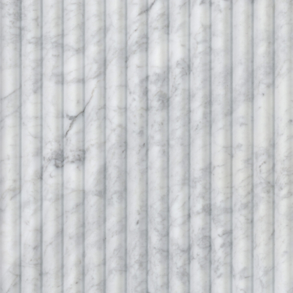 Picture of MS International - Marble Fluted 12 x 24 Honed Carrara White Milano Ribbon