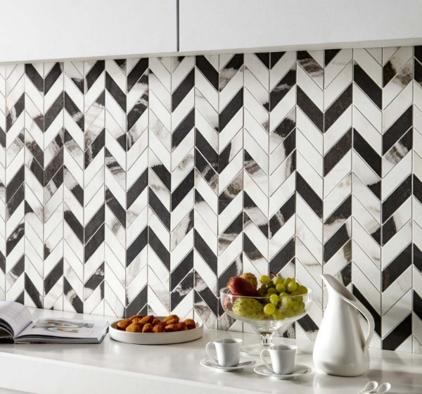 Picture of Edimax Ceramiche Astor - Symphony Mosaic Chevron Snow