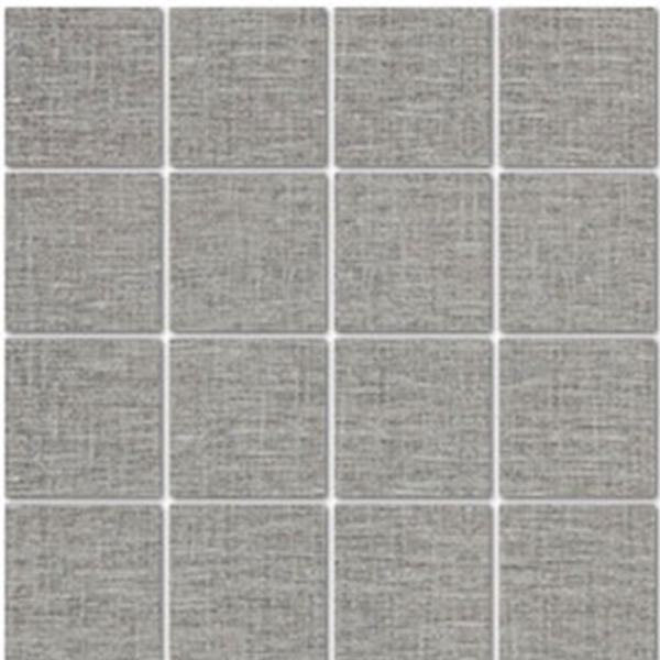 Picture of Tesoro - Natural Linen Mosaic Silver