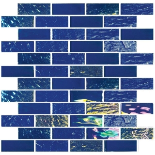 Picture of Tesoro - Nautical 1 x 3 Mosaic Naval Blue