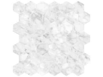 Picture of Tesoro - La Marca 2 Hex Mosaic Polished Carrara Gioia