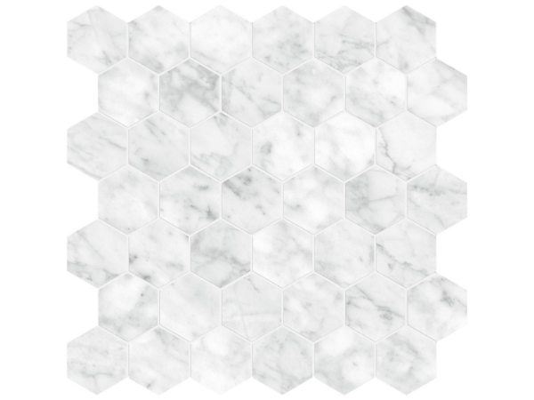Picture of Tesoro - La Marca 2 Hex Mosaic Polished Carrara Gioia
