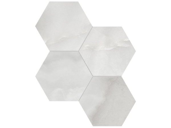 Picture of Tesoro - La Marca 6 Hex Mosaic Matte Onyx Nuvolato