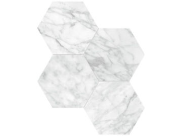 Picture of Tesoro - La Marca 6 Hex Mosaic Polished Carrara Gioia